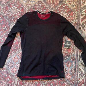 Smartwool Men's Intraknit Thermal Merino Base Layer Crew - Black - Large